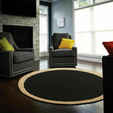 Handmade Natural Jute Round Rug – Braided Area Rug for Stylish Home Décor