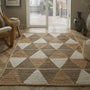 Diamond Pattern Hand-Braided Jute Rug – Natural Fiber Carpet for Home Décor