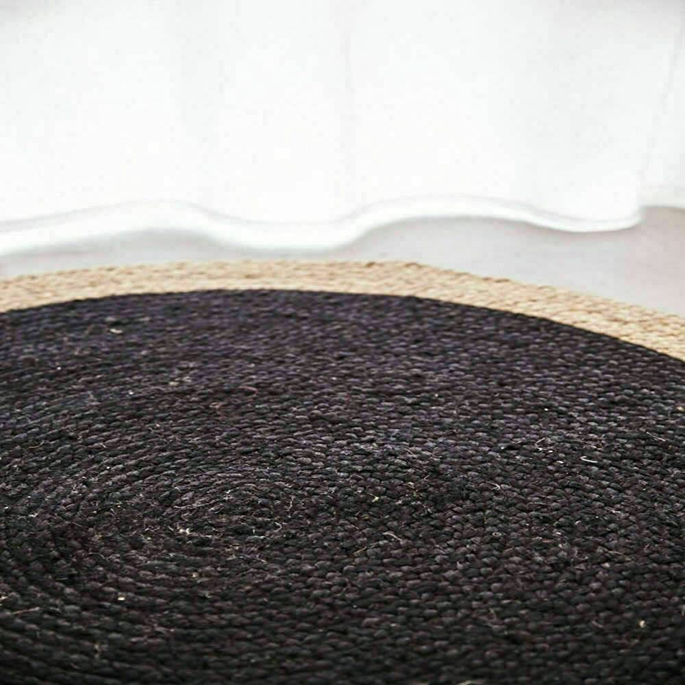Handmade Natural Jute Round Rug – Braided Area Rug for Stylish Home Décor