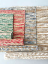 Green Wool And Jute Rug, Rug For Living Room Decor Rug