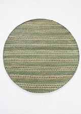 Green Wool And Jute Rug, Rug For Living Room Decor Rug