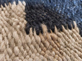 Geometric Pattern Jute Runner Black and Begie