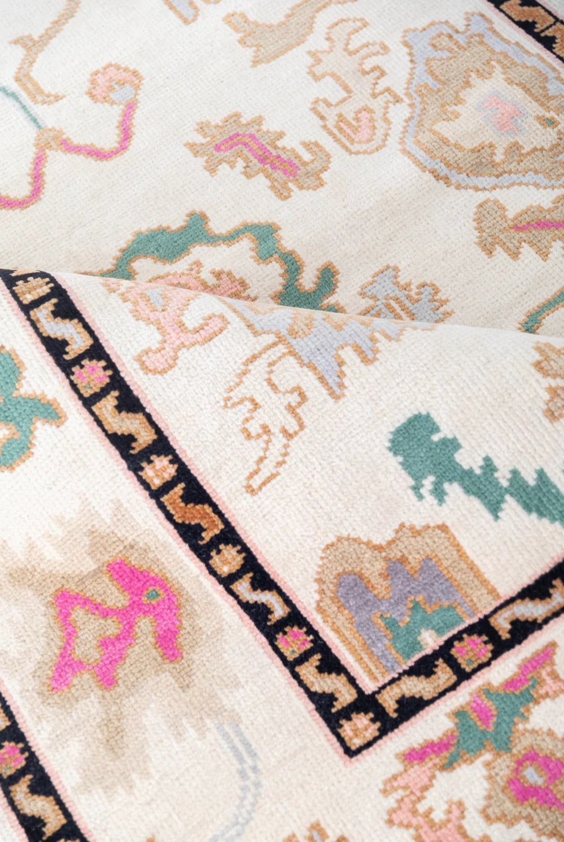 Antique Wool Oushak Rug, Handwoven Oushak Carpets
