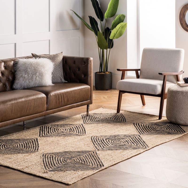 Diamond Jute Area Rug