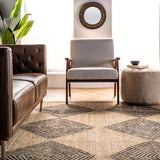 Diamond Jute Area Rug