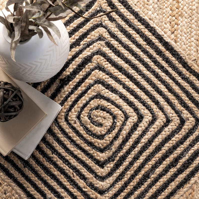 Diamond Jute Area Rug