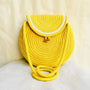 Ladies Yellow Jute Sling Bag